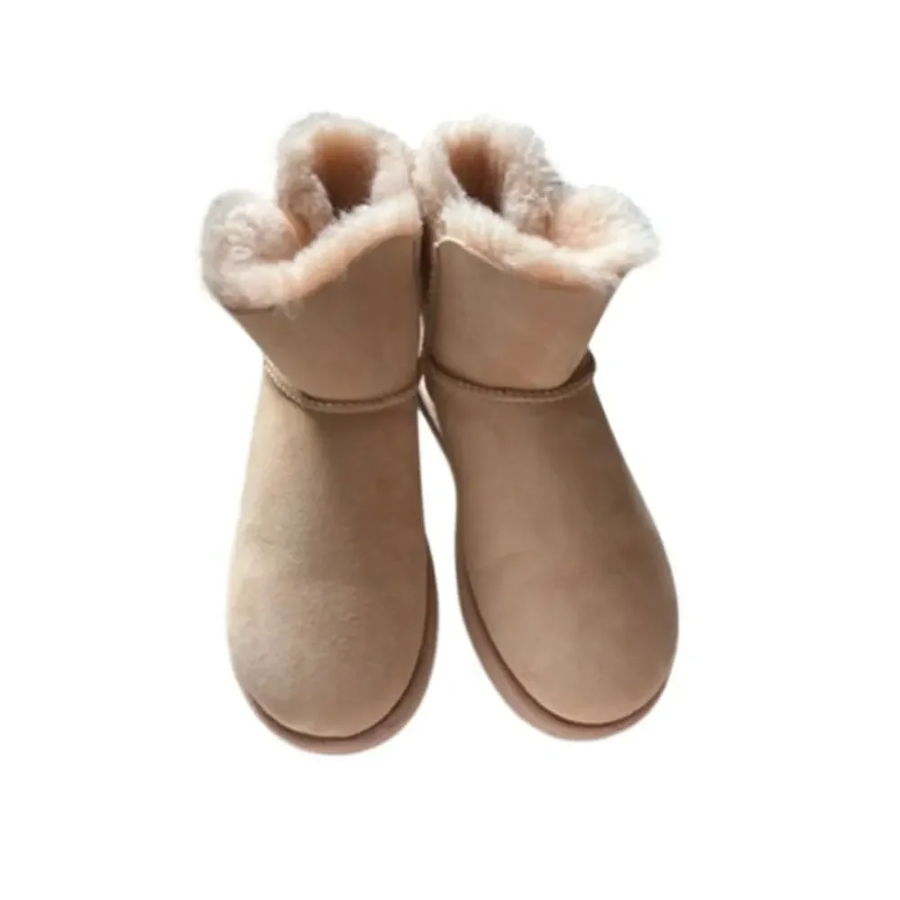 UGG Mini Bailey Button II Chestnut Boots 6 Y2K
